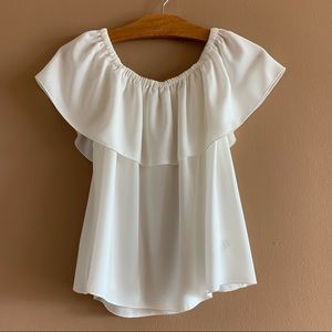 Wilfred off the shoulder white top.